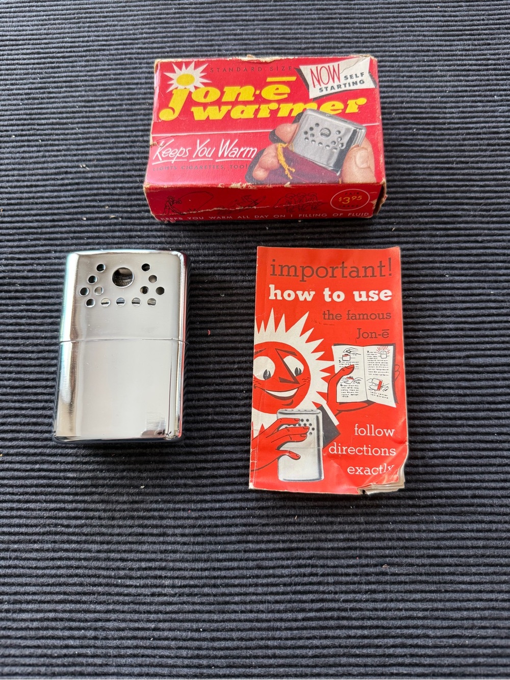 Vintage Jon-e Hand Warmer In Original Box  - Untested